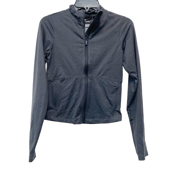 All In Motion Women's Soft Stretch Full Zip Jacket Heathered Black Size XS - Picture 2 of 5